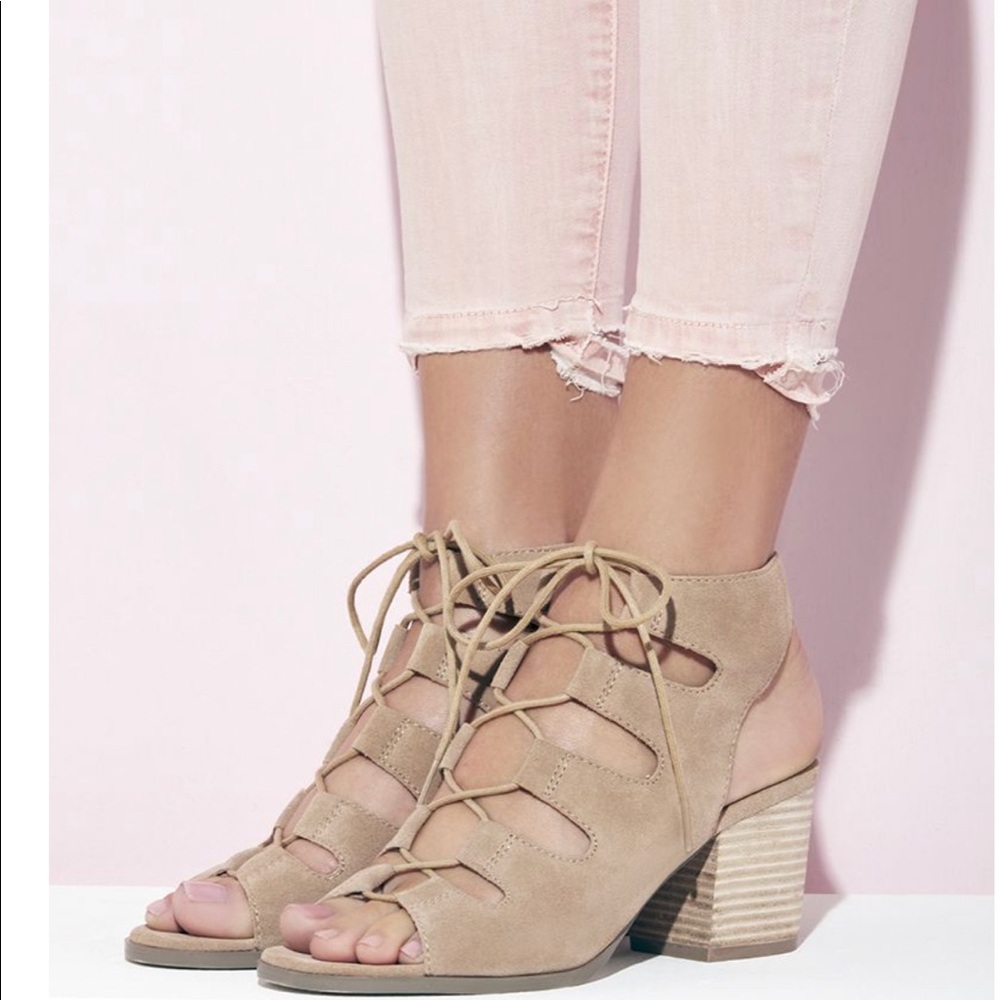 Sole society lace up sandals